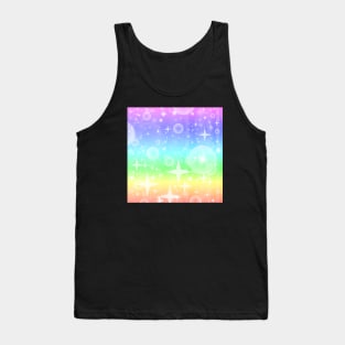 Kawaii Magical Soft Rainbow Twinkle Pattern Tank Top